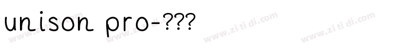 unison pro字体转换
